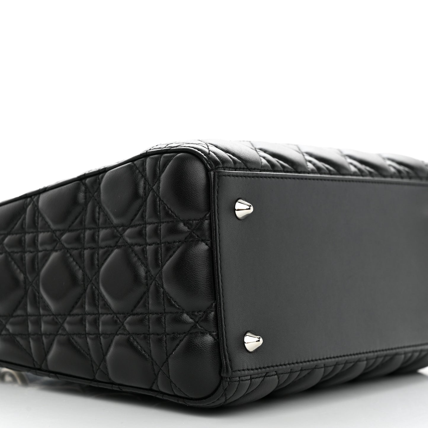 Lambskin Cannage Medium Lady Dior Black