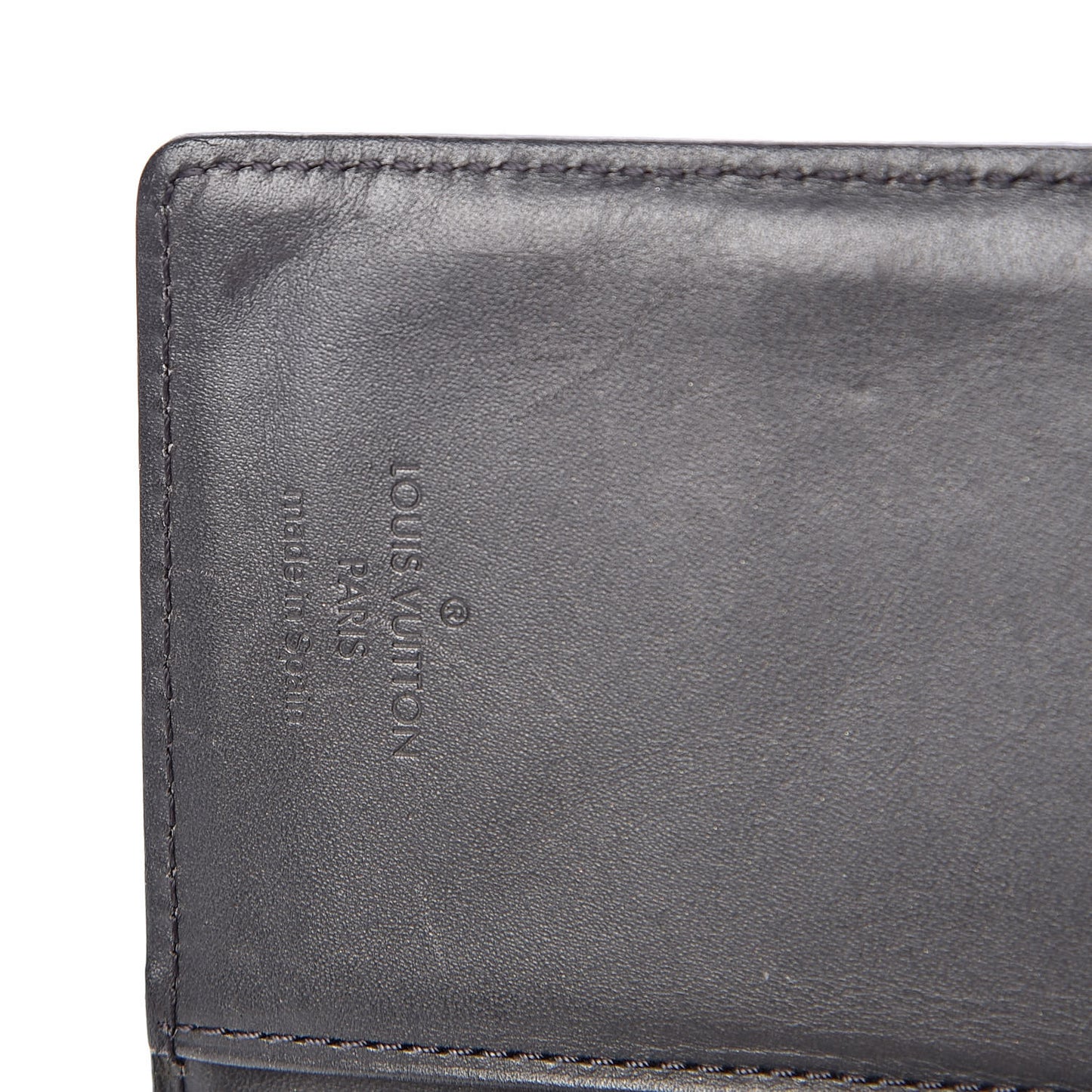 Mat Monogram Small Ring Agenda Cover Black