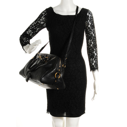 Saint Laurent Leather Large Muse Bowler Black 2 of 7
