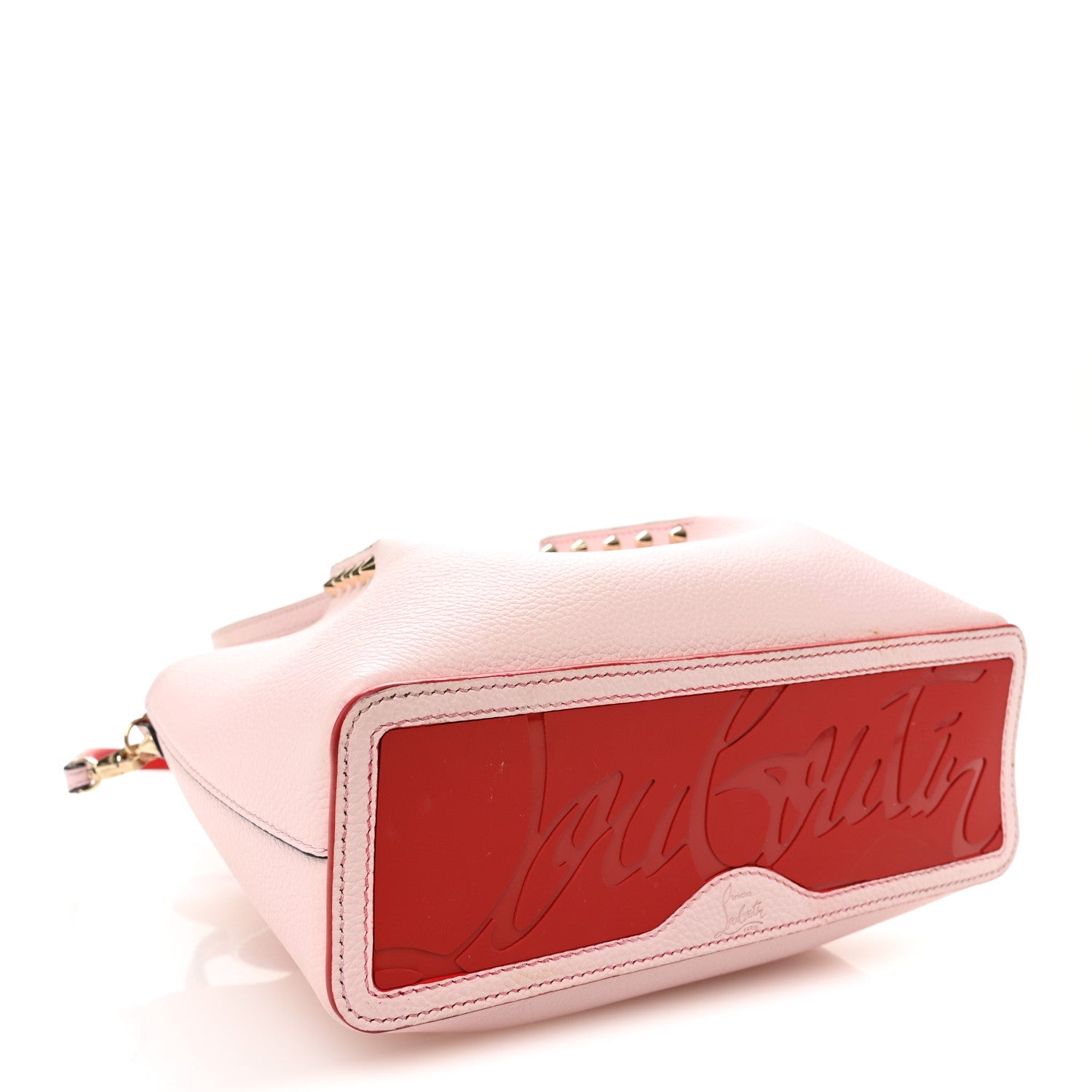Christian Louboutin Calfskin Empire Spiked Mini Cabarock Shopper Tote Poupee 4 of 10