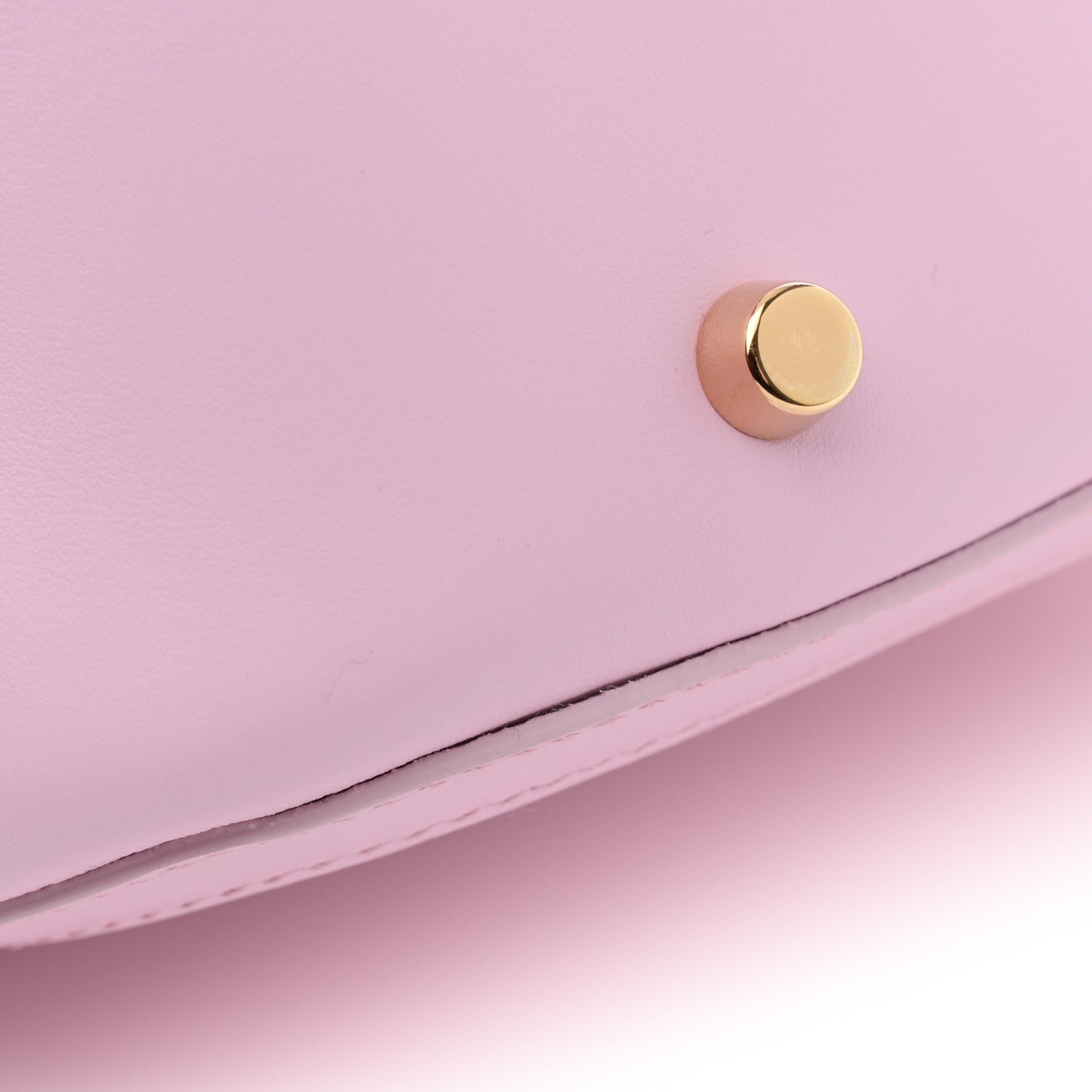 Calfskin Greca Goddess Mini Top Handle Bag Pink