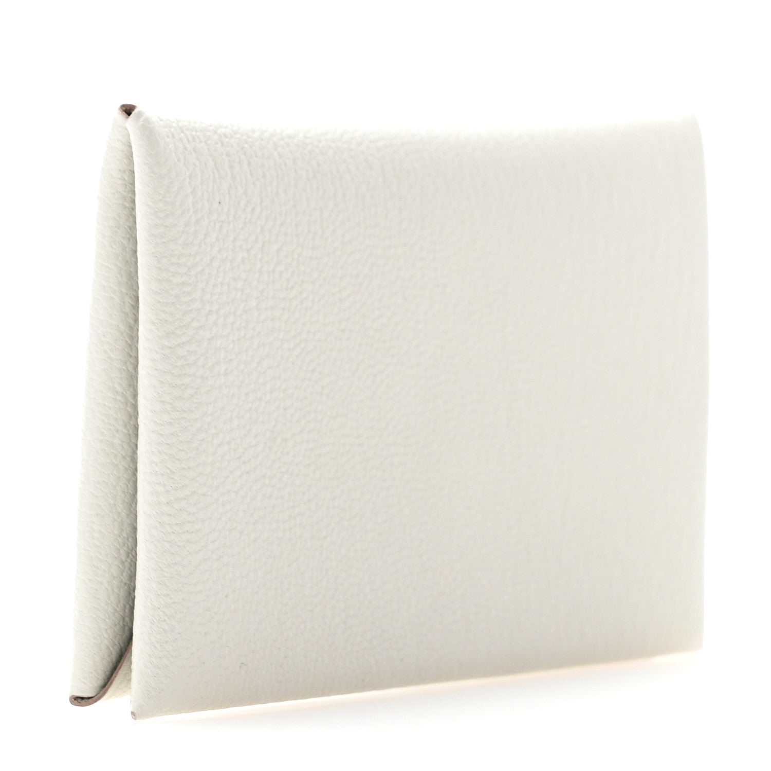 Hermes Chevre Mysore Calvi Card Case Gris Perle 3 of 8