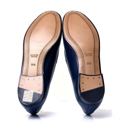Gucci Malaga Kid Womens Jordaan Loafers 36.5 Electric Blue 6 of 9