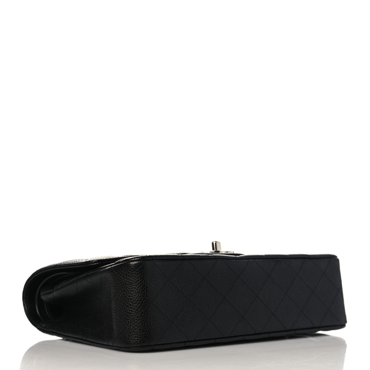 Caviar Quilted Sweetheart Flap Black