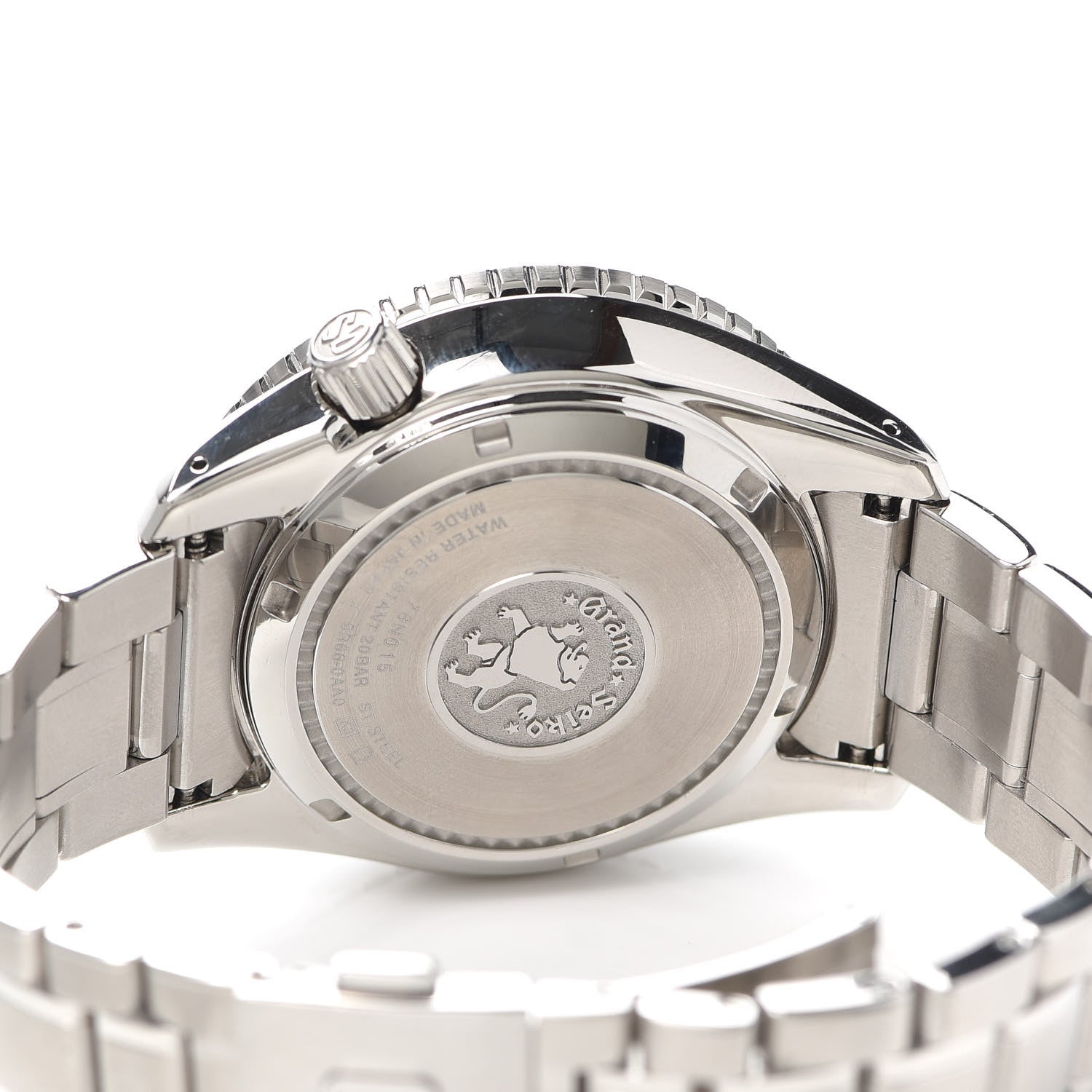 Grand Seiko Stainless Steel 44mm Spring Drive GMT Automatic Watch Black SBGE201 4 of 6
