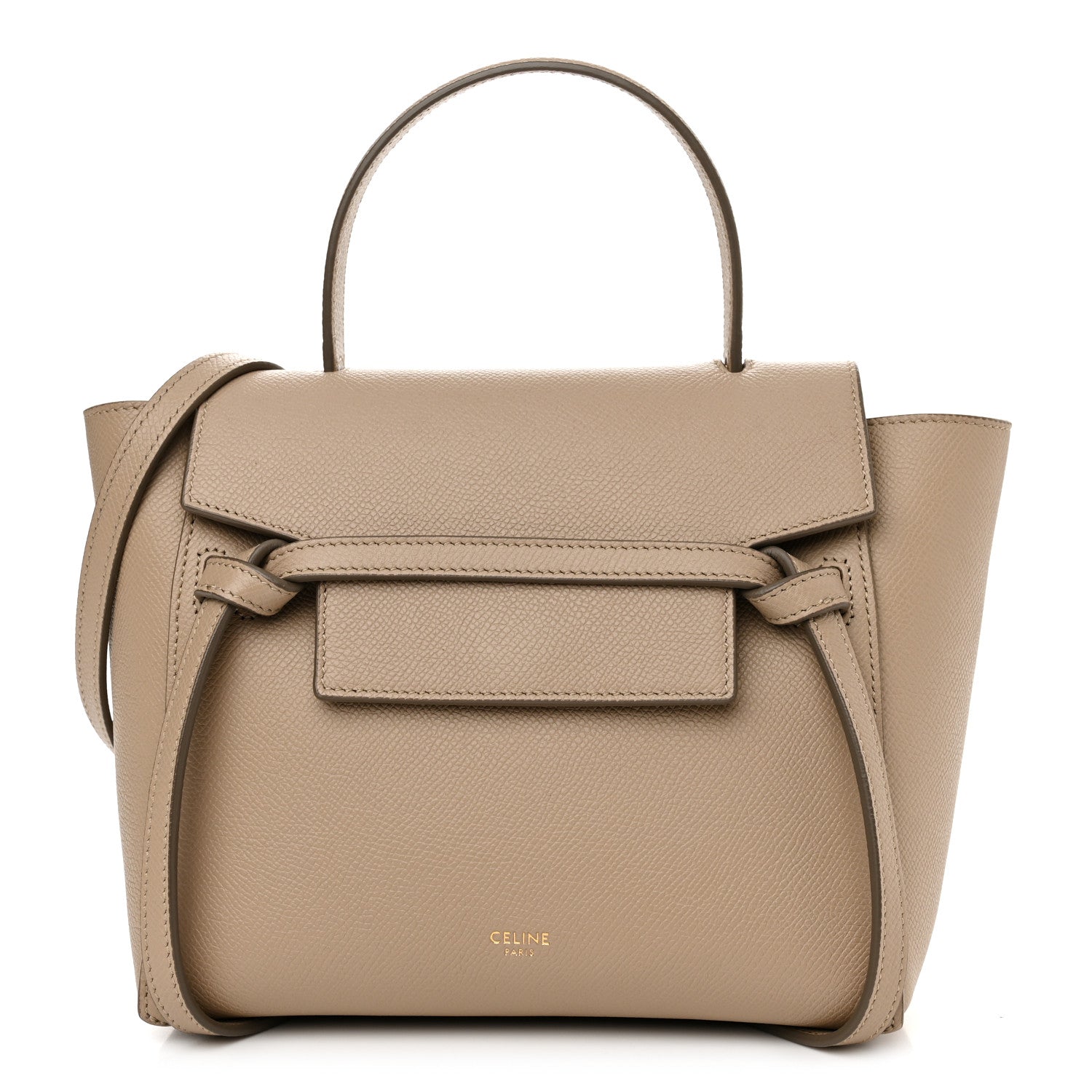 Celine Grained Calfskin Nano Belt Bag Light Taupe 1 of 11