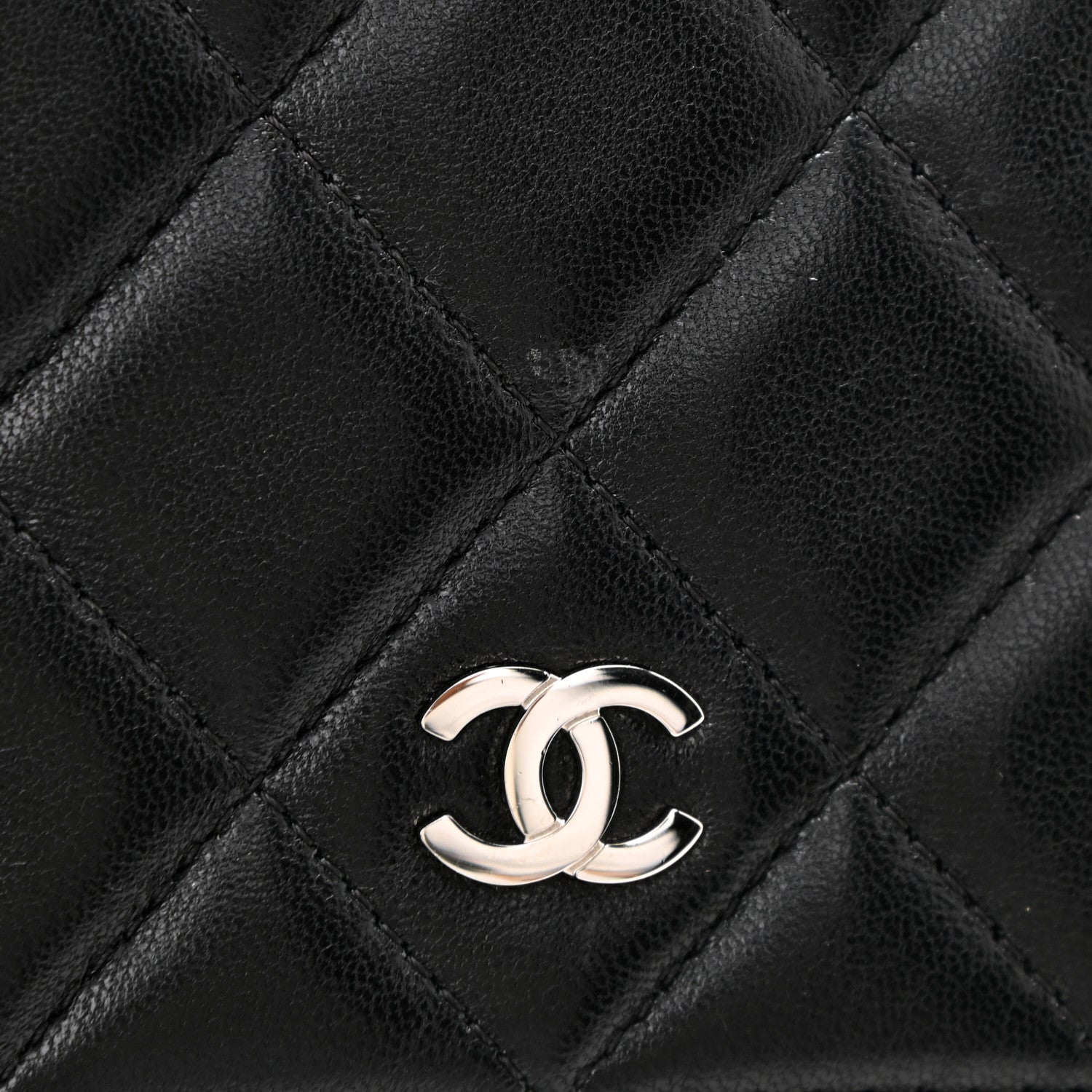 Chanel Lambskin Quilted Wallet On Chain WOC Black 21 of 23