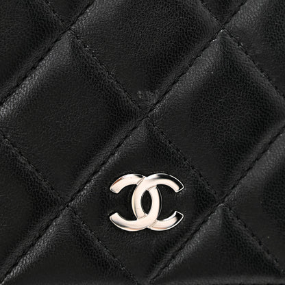 Chanel Lambskin Quilted Wallet On Chain WOC Black 21 of 23
