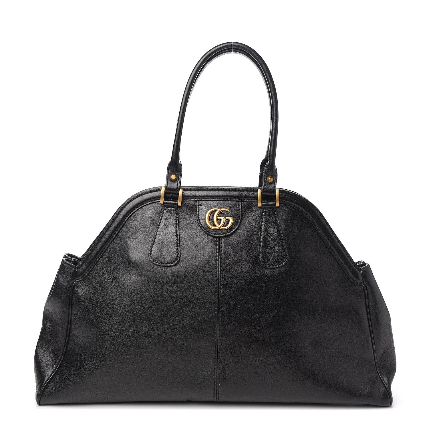 Gucci Calfskin Large Re(Belle) Top Handle Bag Black 1 of 9