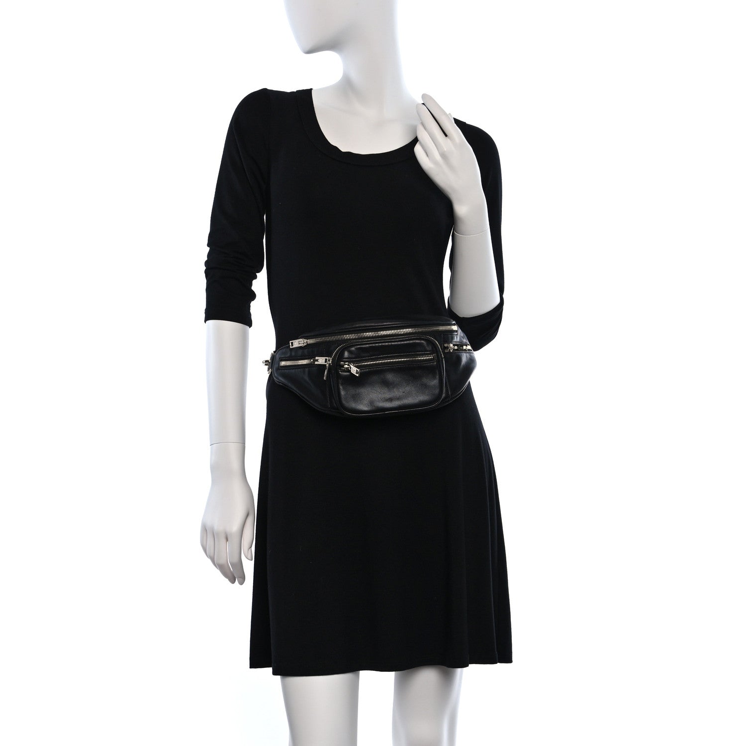 Alexander Wang Lambskin Attica Belt Bag Black 2 of 9