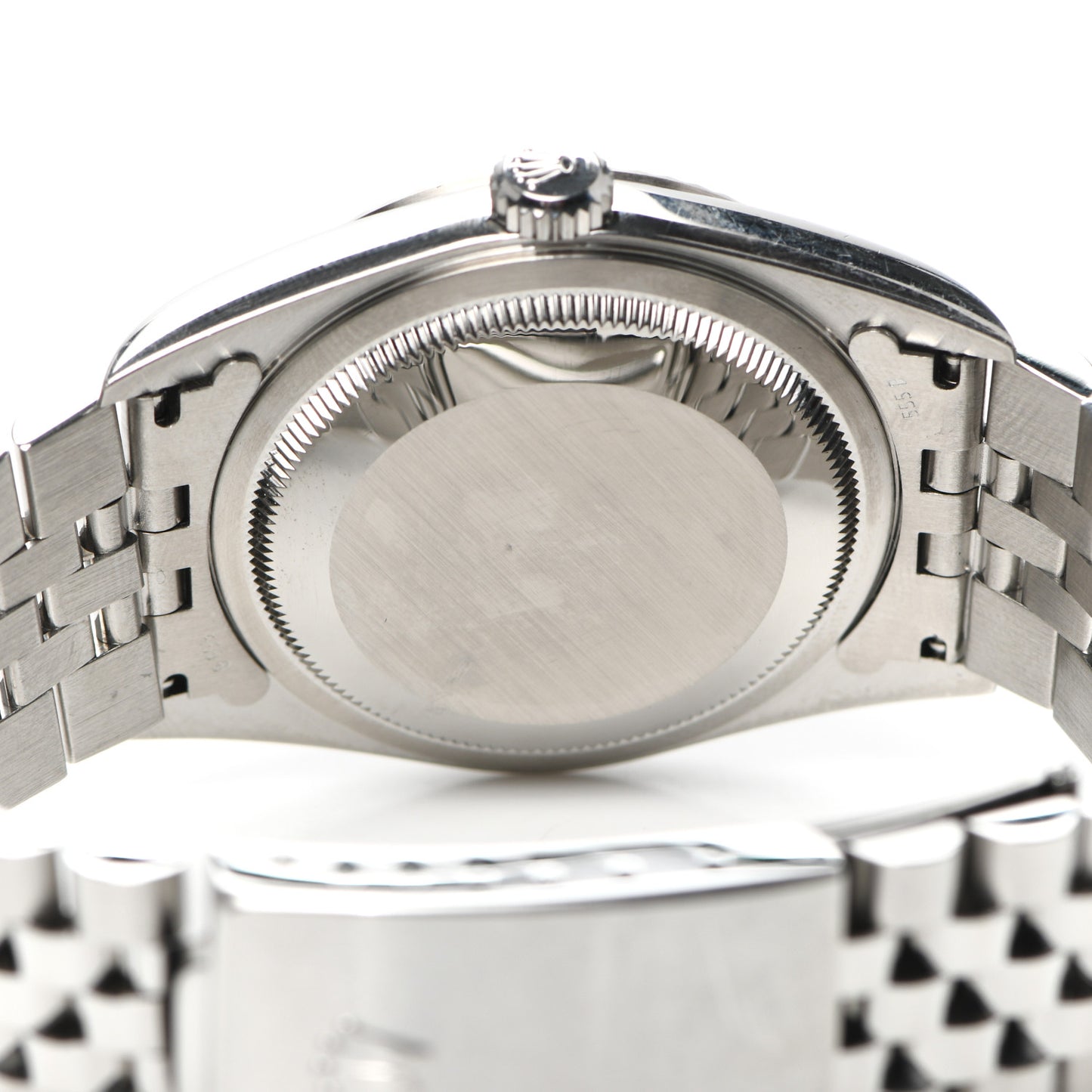 Stainless Steel 18K White Gold 36mm Oyster Perpetual Datejust Watch Silver Roman 16234