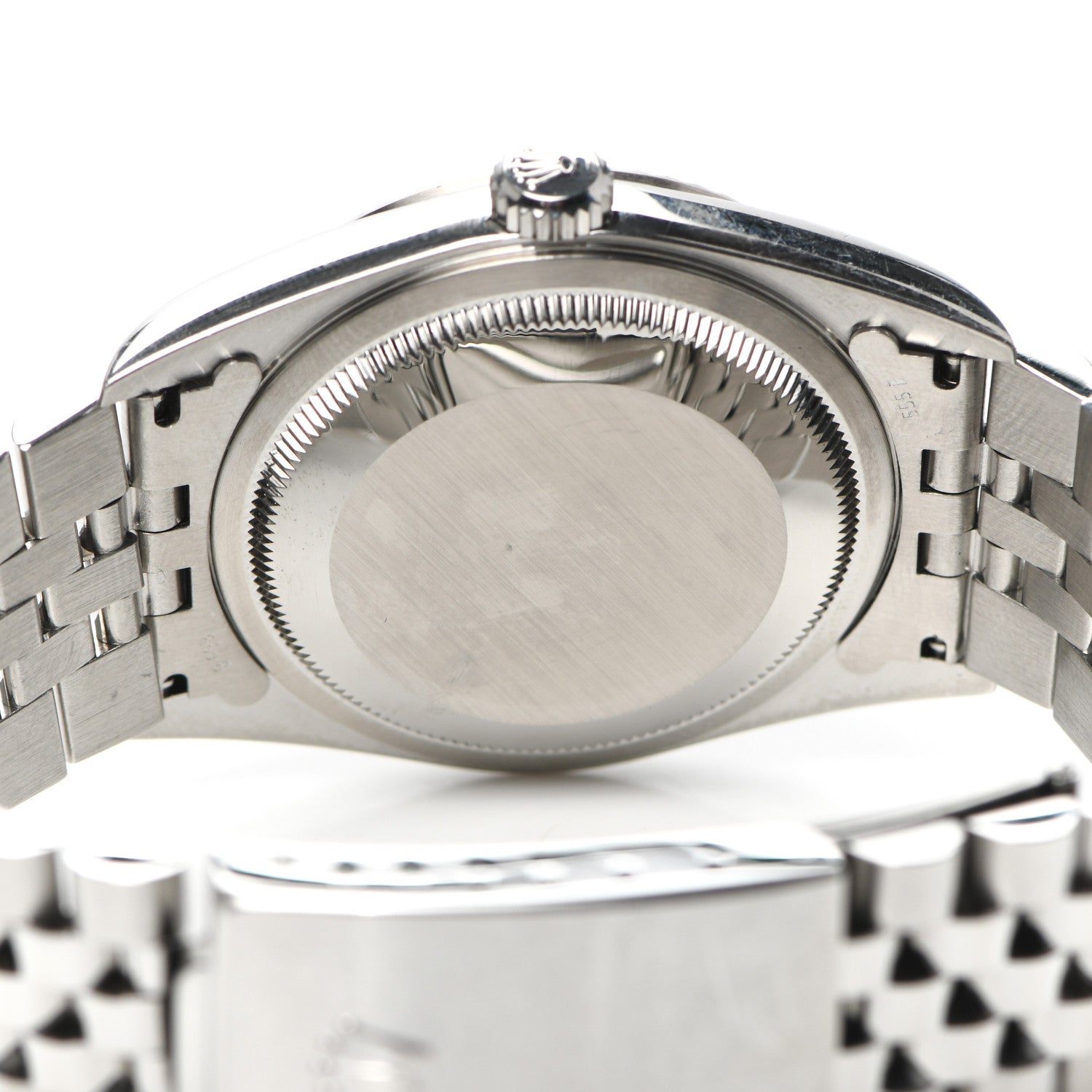 Rolex Stainless Steel 18K White Gold 36mm Oyster Perpetual Datejust Watch Silver Roman 16234 4 of 6
