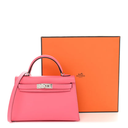 Hermes Epsom Mini Kelly Sellier 20 Rose Azalee 10 of 10