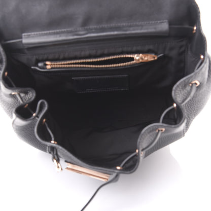 Alexander Wang Pebbled Calfskin Prisma Skeletal Backpack Black Rose Gold Hardware 4 of 11