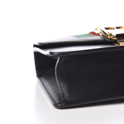 Gucci Calfskin Mini Sylvie Chain Shoulder Bag Black 14 of 19