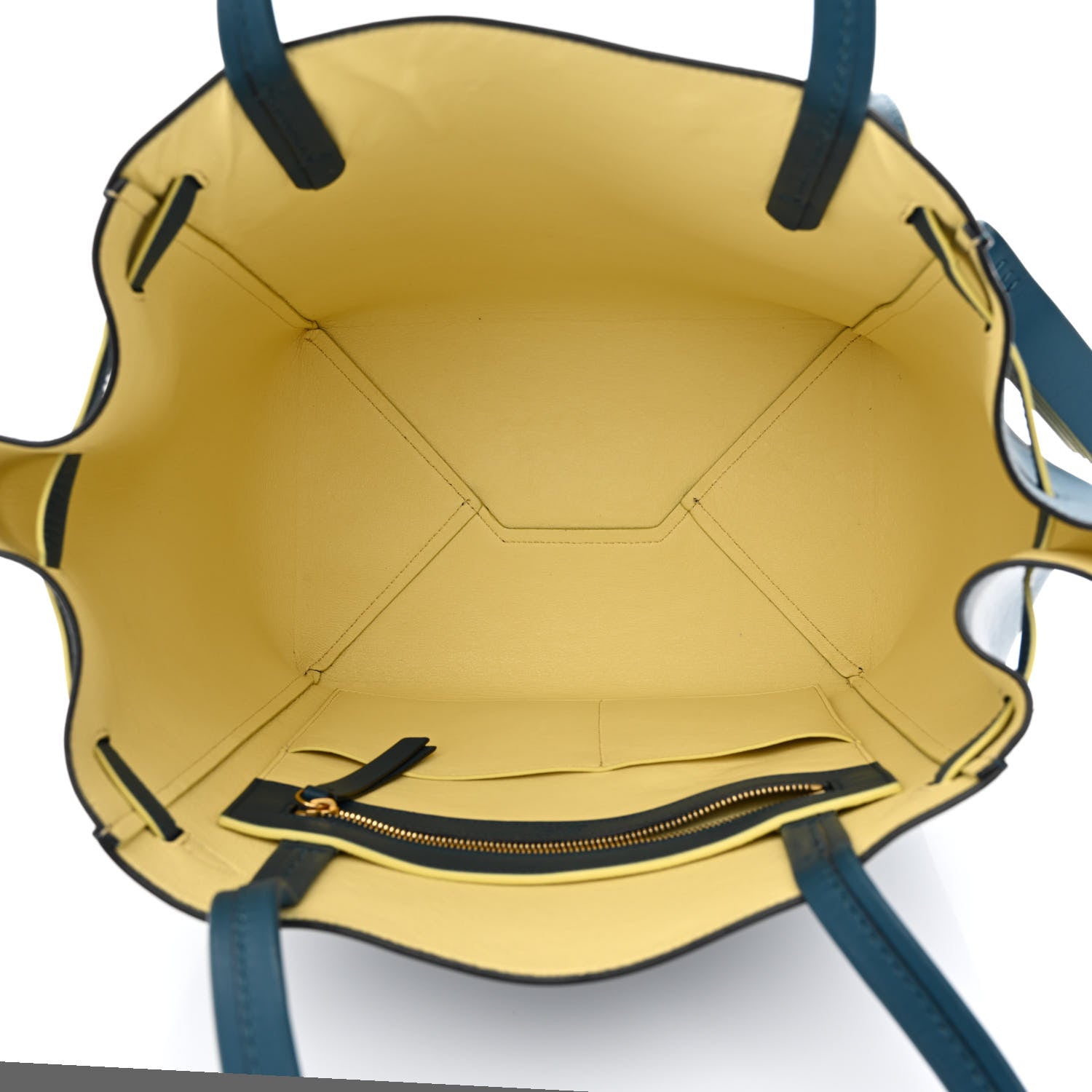 Celine Smooth Calfskin Small Tassel Cabas Phantom Deep Blue 4 of 8