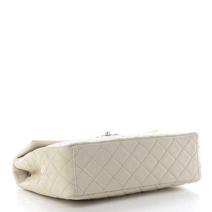 Chanel Caviar Quilted Maxi Single Flap White 3 of 8