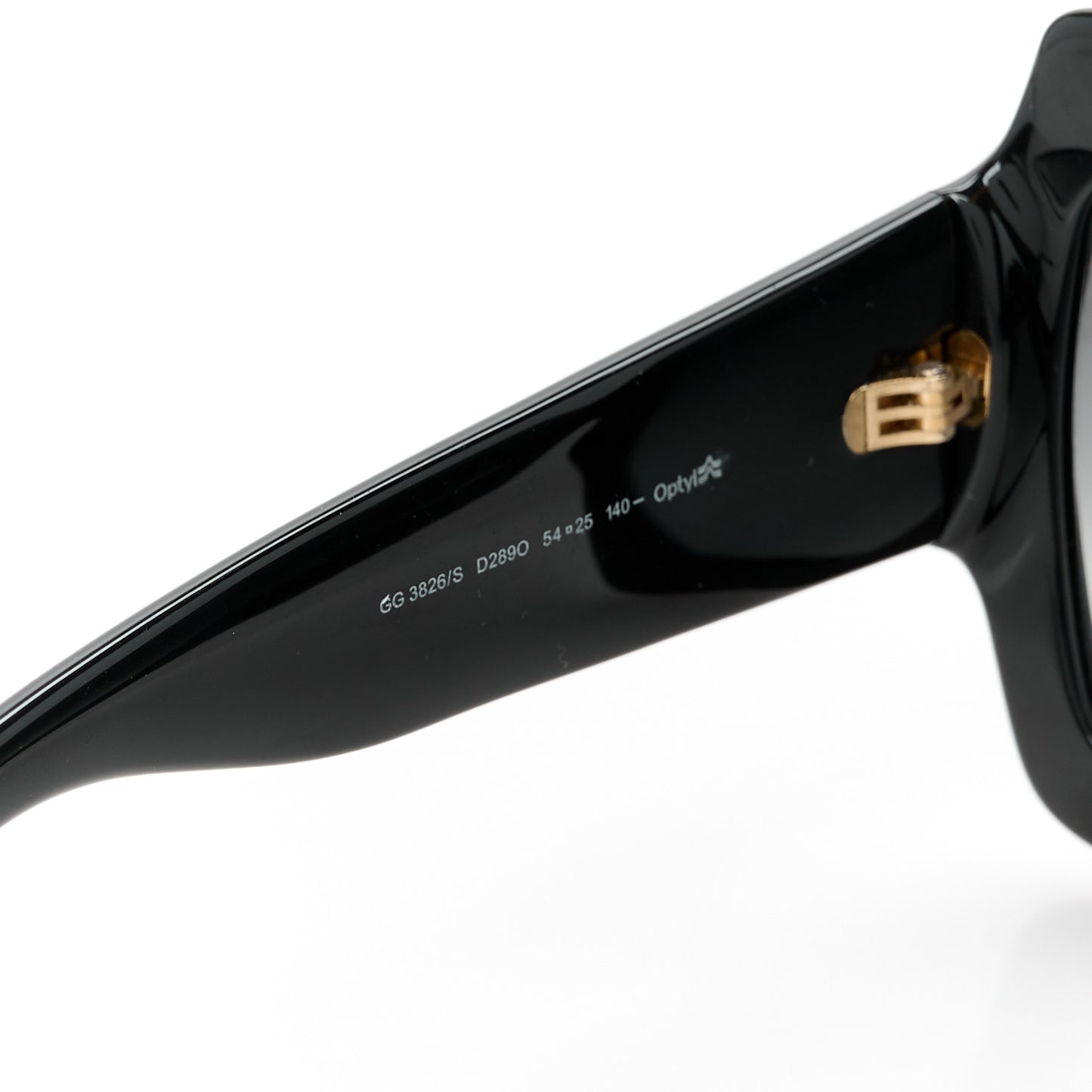 Acetate Square Frame Sunglasses GG3826S Black