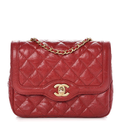 Chanel Crumpled Grained Calfskin Flap Red 1 of 8