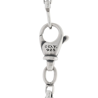 David Yurman Sterling Silver Mens Wave Tag Pendant Necklace 5 of 5