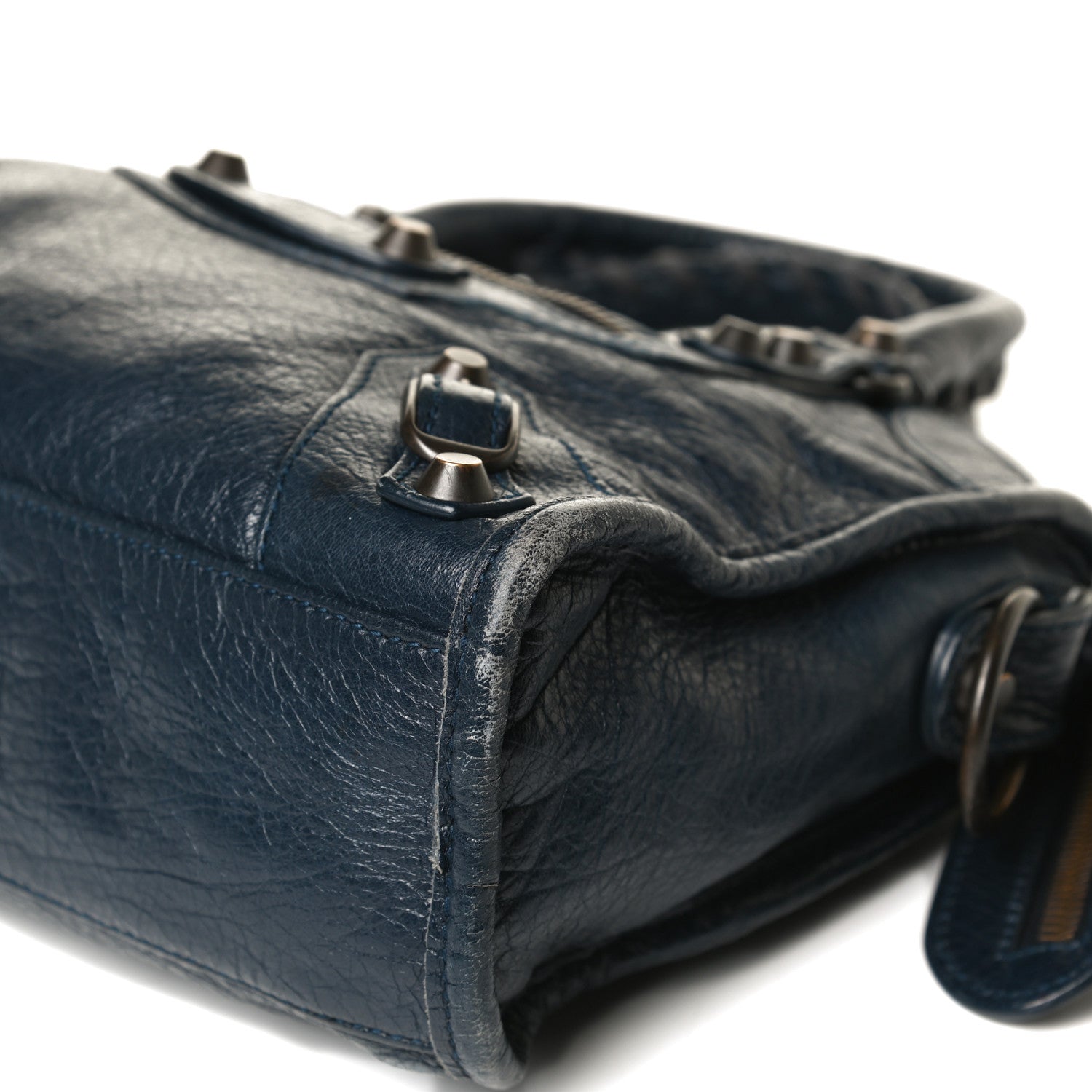 Balenciaga Agneau Classic Hardware Mini City Bleu Obscur 12 of 20