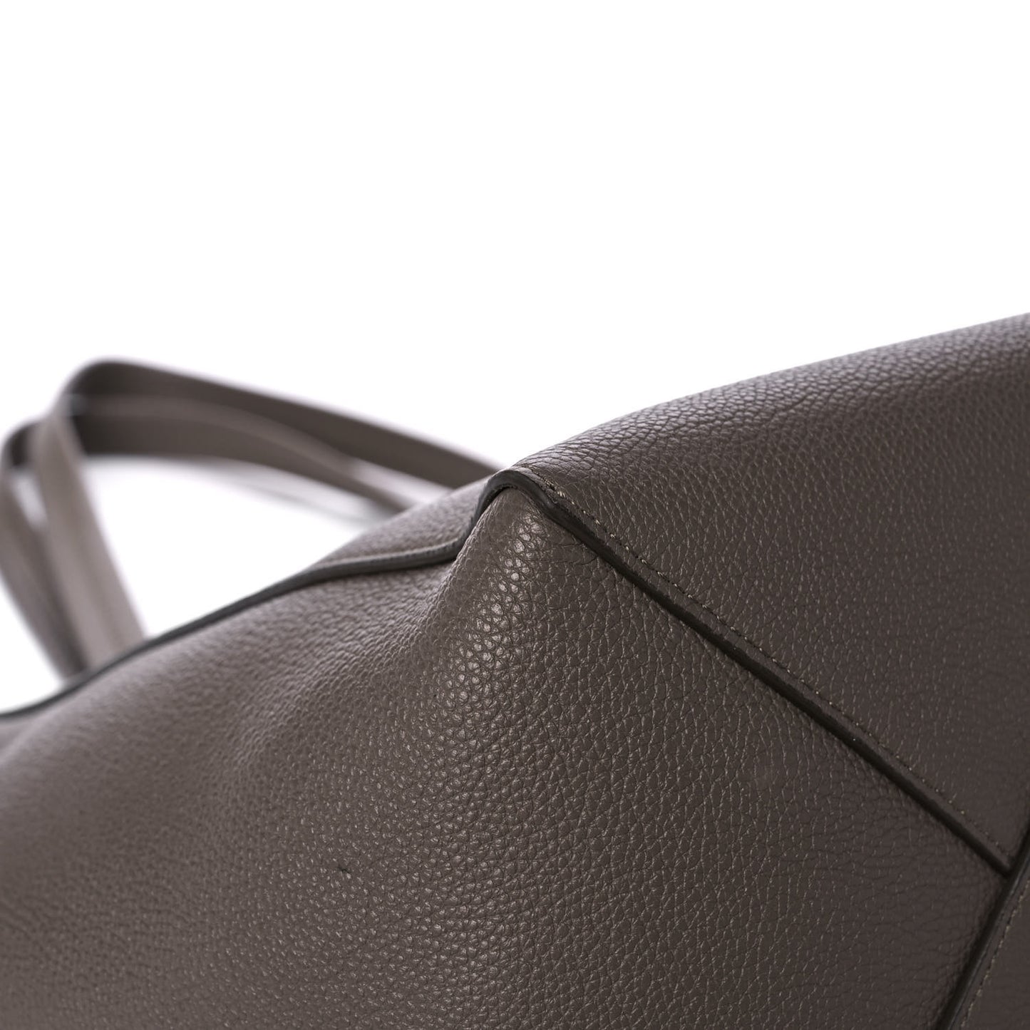 Soft Grained Calfskin Small Belt Cabas Phantom Taupe