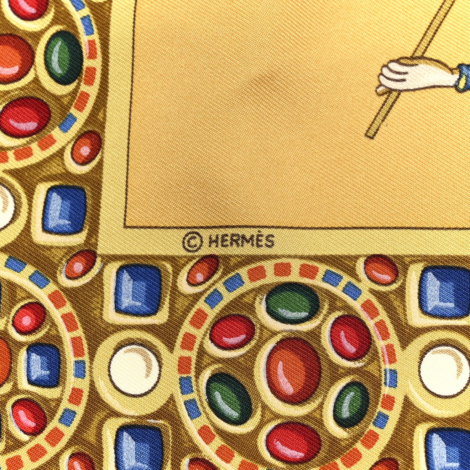 Hermes Silk Le Triomphe Du Paladin Scarf 90 4 of 5