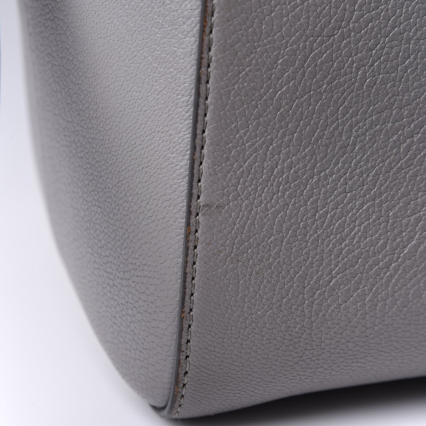 Sugar Goatskin Small Antigona Pearl Grey