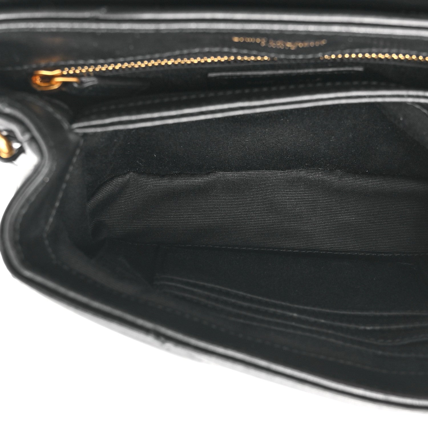 Saint Laurent Calfskin Y Quilted Monogram Toy Loulou Crossbody Bag Black 5 of 11