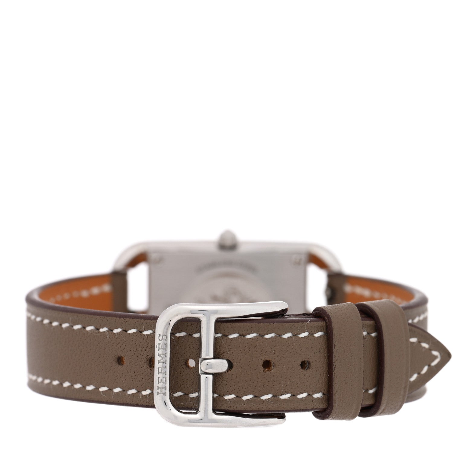 Hermes Stainless Steel Swift 23mm Cape Cod Quartz Watch Etoupe 3 of 5