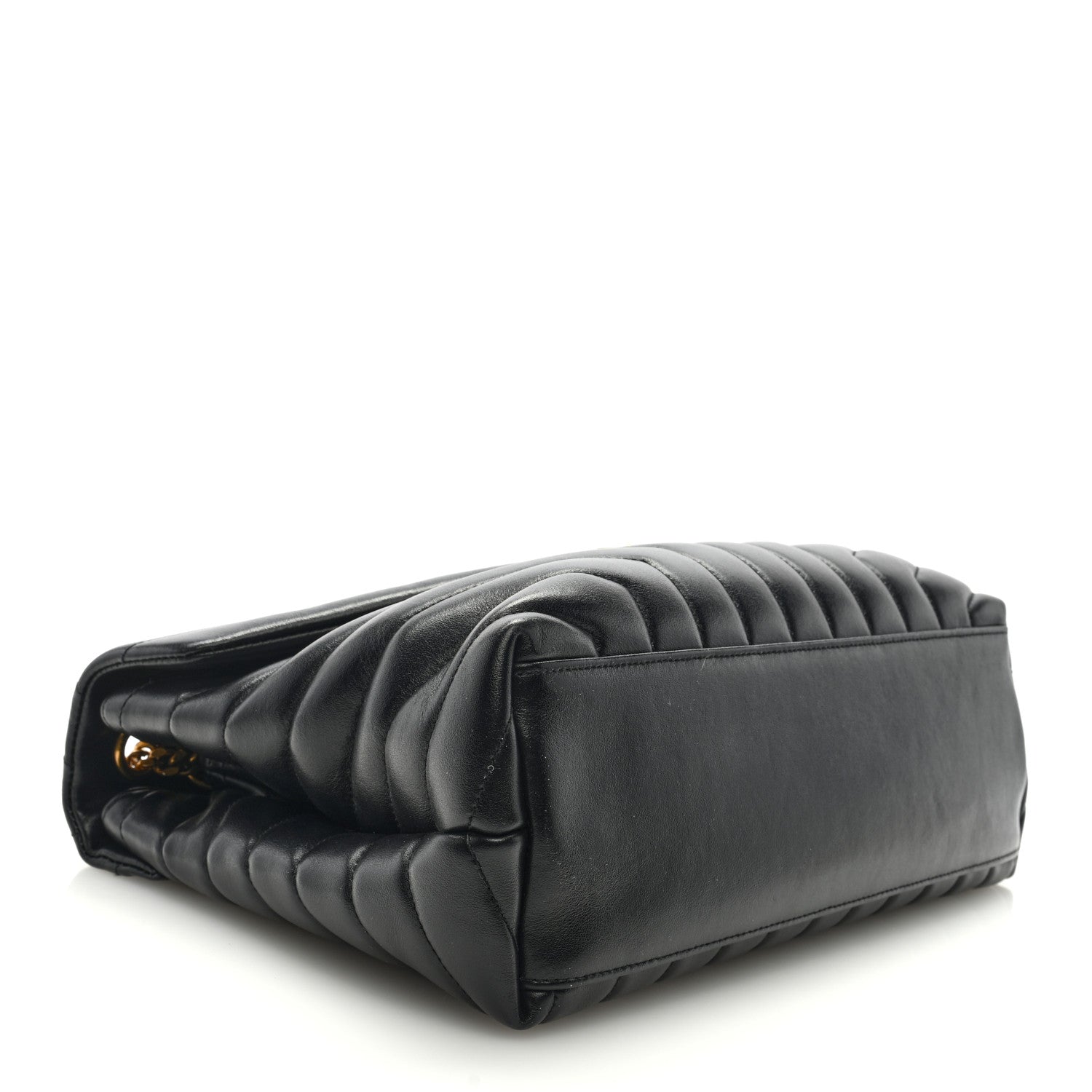 Saint Laurent Calfskin Y Quilted Monogram Medium Loulou Chain Satchel Black 4 of 8