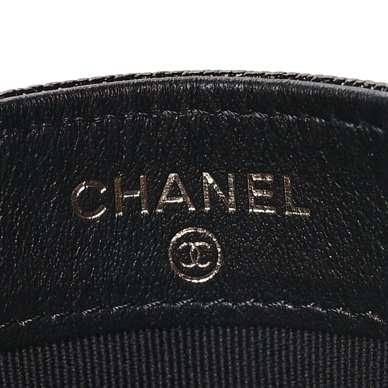 Chanel Caviar Quilted Studded CC Card Holder Black 6 of 9