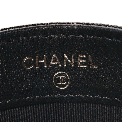 Chanel Caviar Quilted Studded CC Card Holder Black 6 of 9