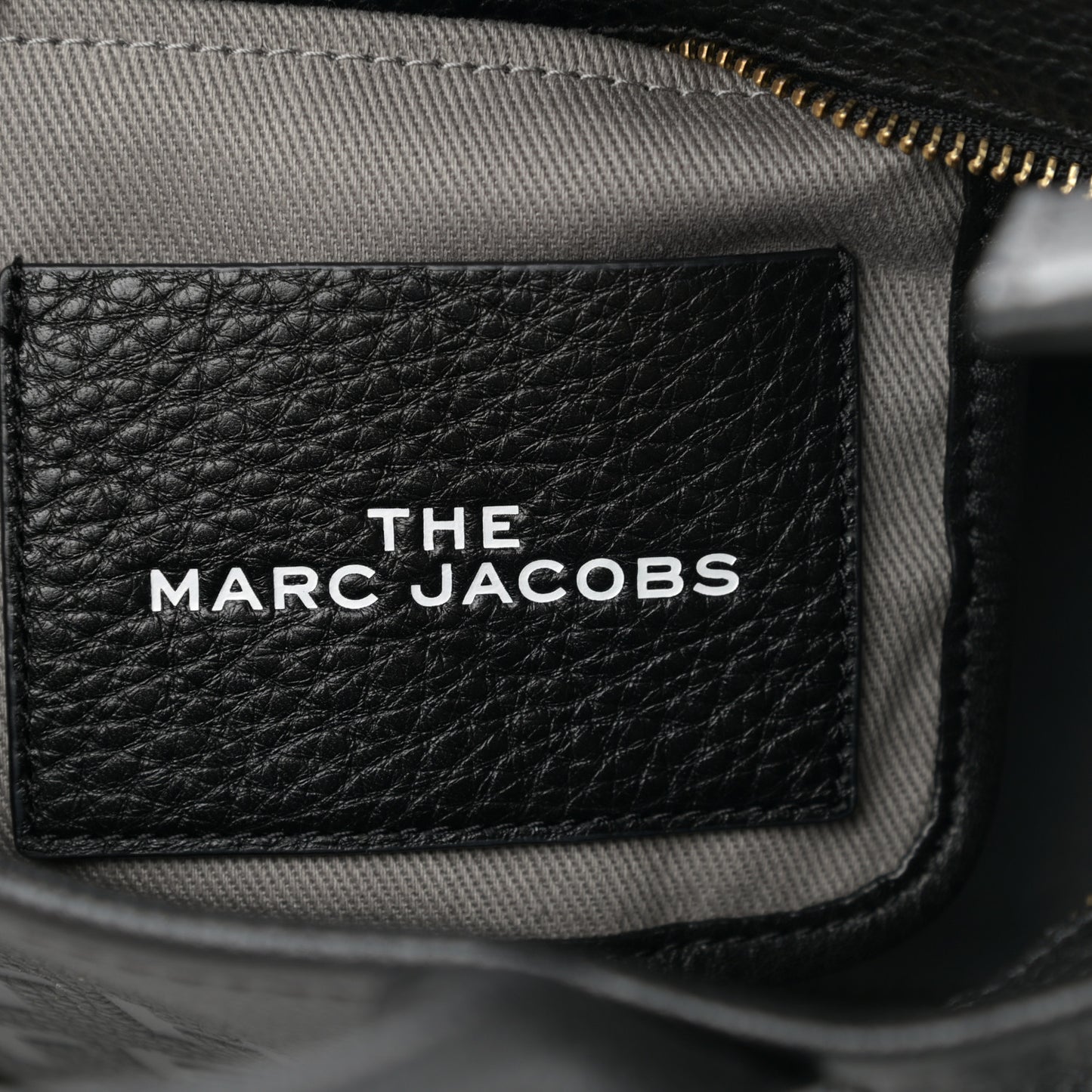Grained Calfskin Small The Tote Bag Black