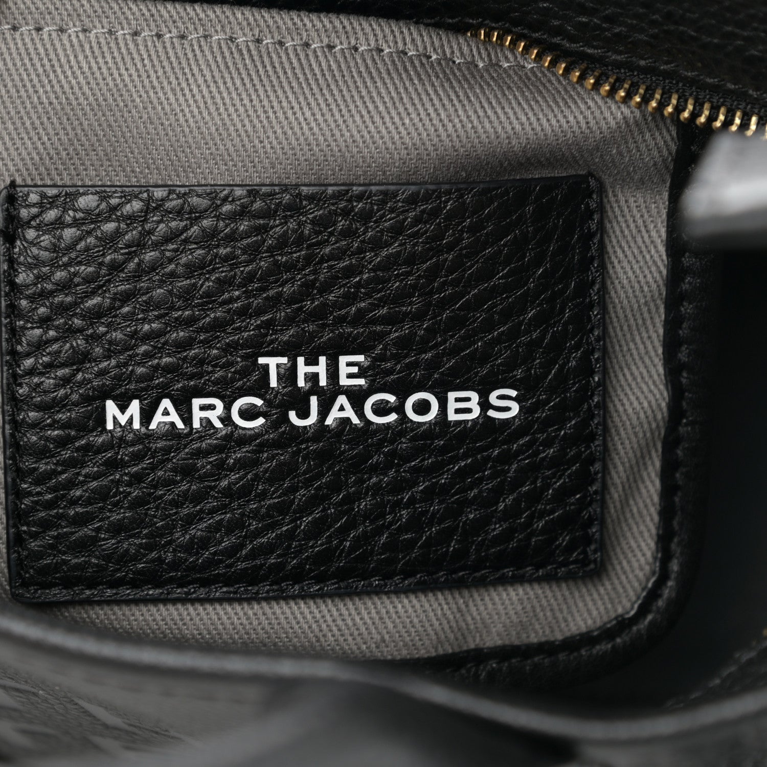 Marc Jacobs Grained Calfskin Small The Tote Bag Black 6 of 17