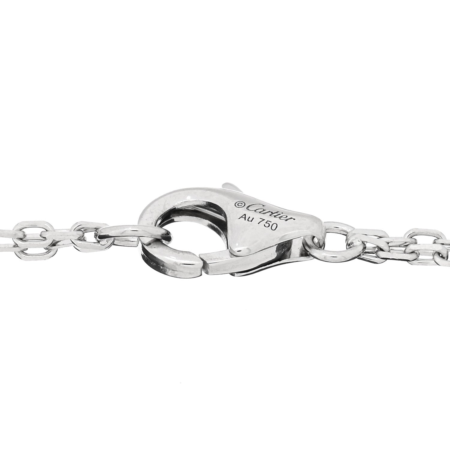 Cartier 18K White Gold Diamond LOVE Bracelet 3 of 4