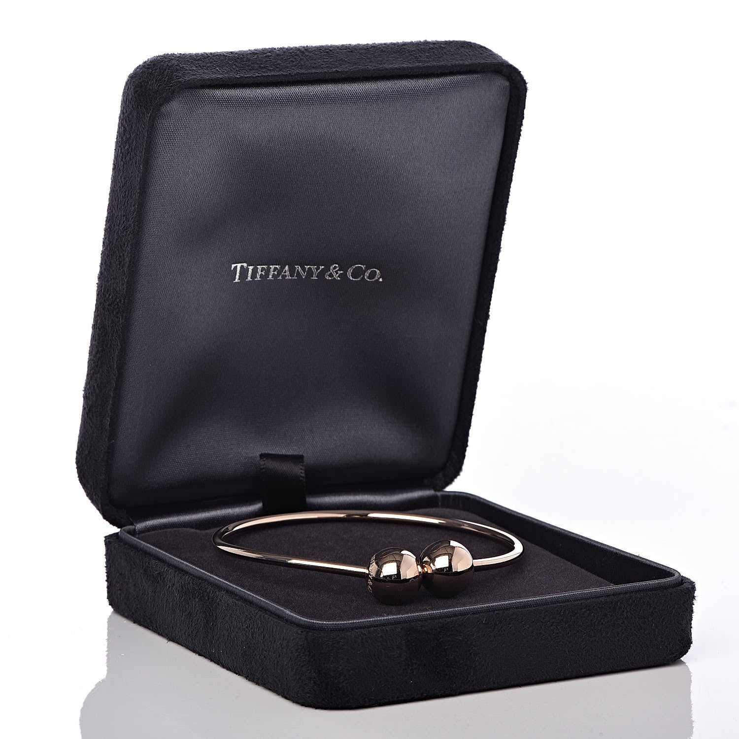 Tiffany 18K Rose Gold 11mm HardWear Ball Wire Bracelet 6 of 6