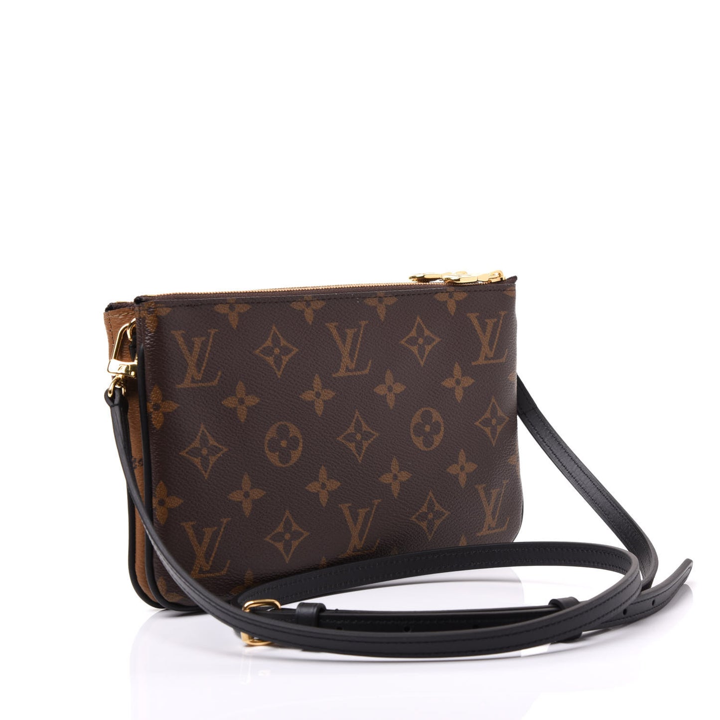 Reverse Monogram Giant Double Zip Pochette
