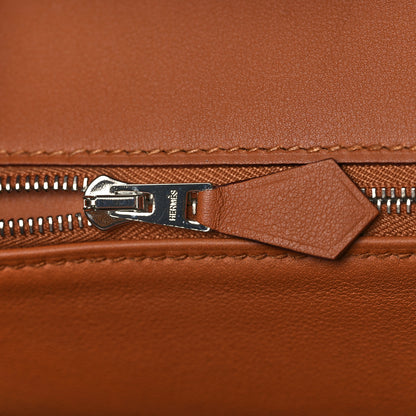 Hermes Swift Epsom Tressage Birkin 30 Gold Bleu de Nord Bleu Indigo 20 of 34