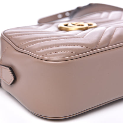 Gucci Calfskin Matelasse Small GG Marmont Chain Shoulder Bag Porcelain Rose 8 of 9