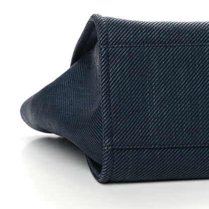 Chanel Denim Medium Deauville Tote Dark Blue 8 of 9