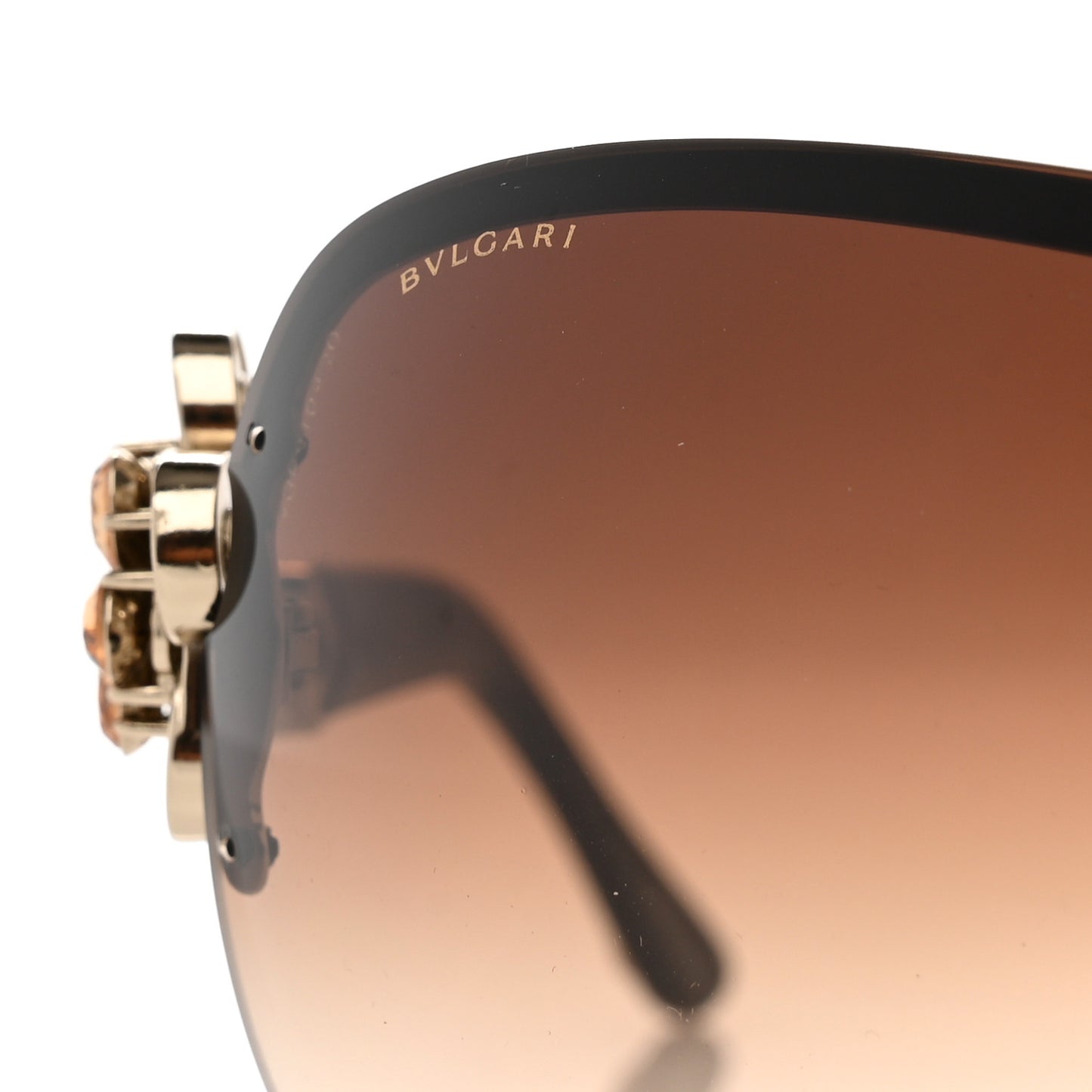 BVLGARI Crystal Flower 6059-B Sunglasses Brown