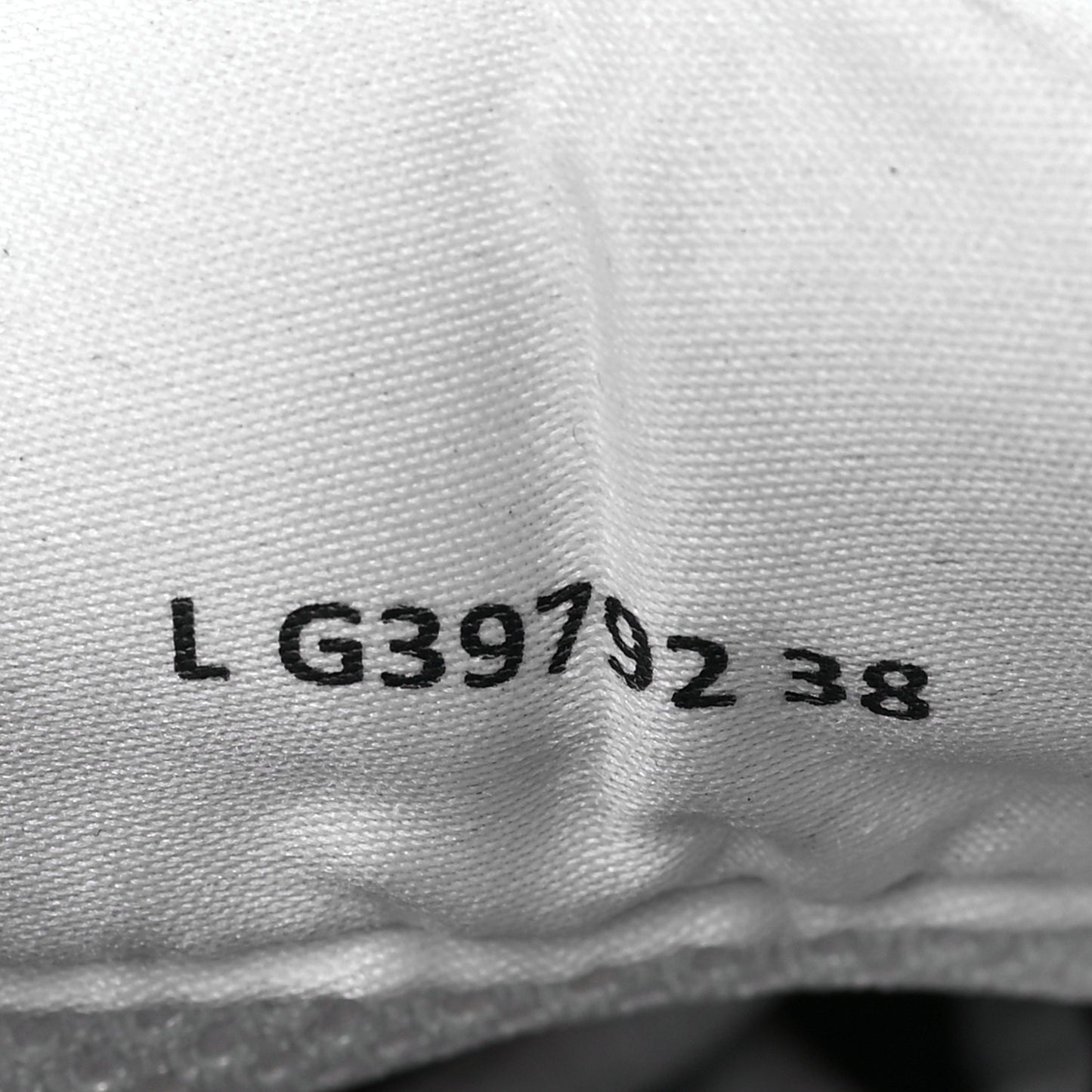 Fabric Laminated Calfskin Stretch CC Sneakers 38 White Gold Silver