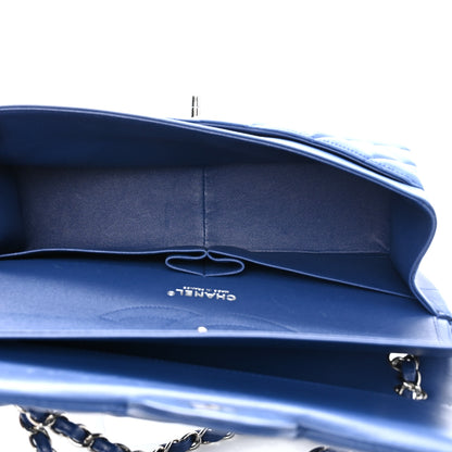 Chanel Lambskin Quilted Jumbo Double Flap Blue 7 of 12