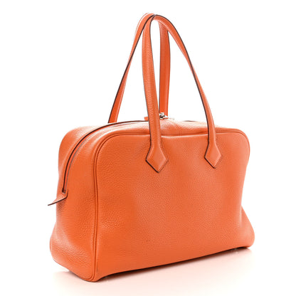 Hermes Taurillon Clemence Victoria II 35 Orange 3 of 13