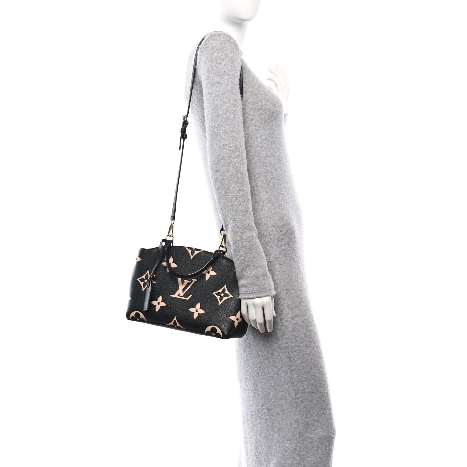 Louis Vuitton Empreinte Monogram Giant Petit Palais Black Beige 2 of 9