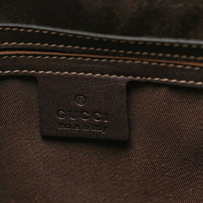 Gucci GG Plus Monogram Small Flap Messenger Bag Beige Dark Brown 6 of 8
