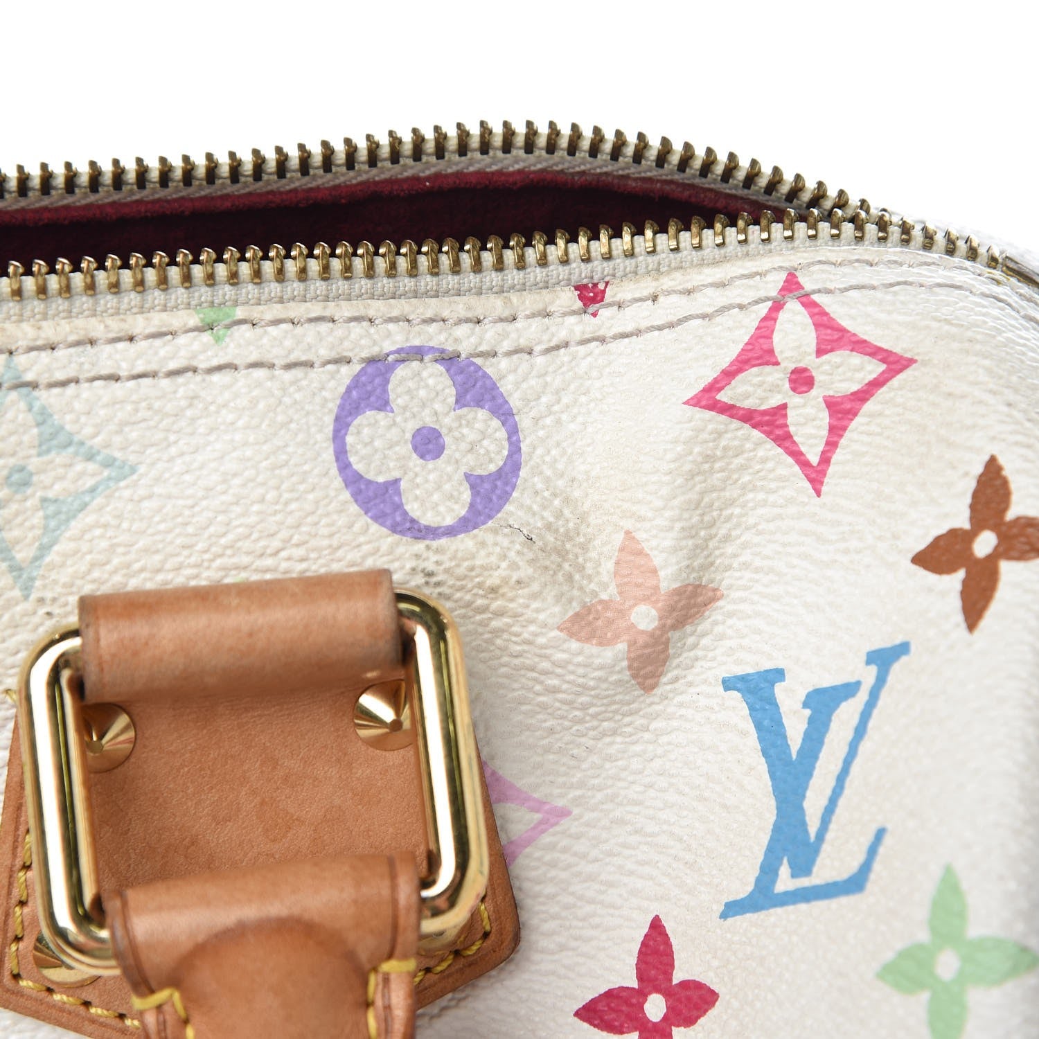 Louis Vuitton Monogram Multicolor Speedy 30 White 9 of 13