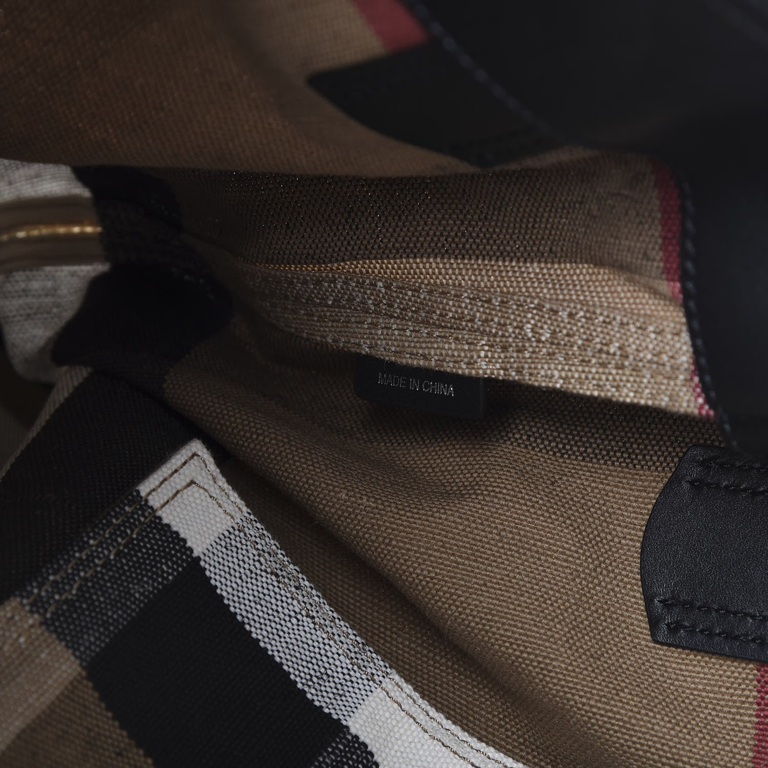 Burberry Canvas Mega Check Medium Maidstone Black 11 of 12