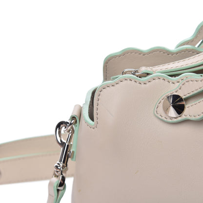 Fendi Vitello Dolce Scalloped Studded Medium By The Way Boston Bag Latte 14 of 18
